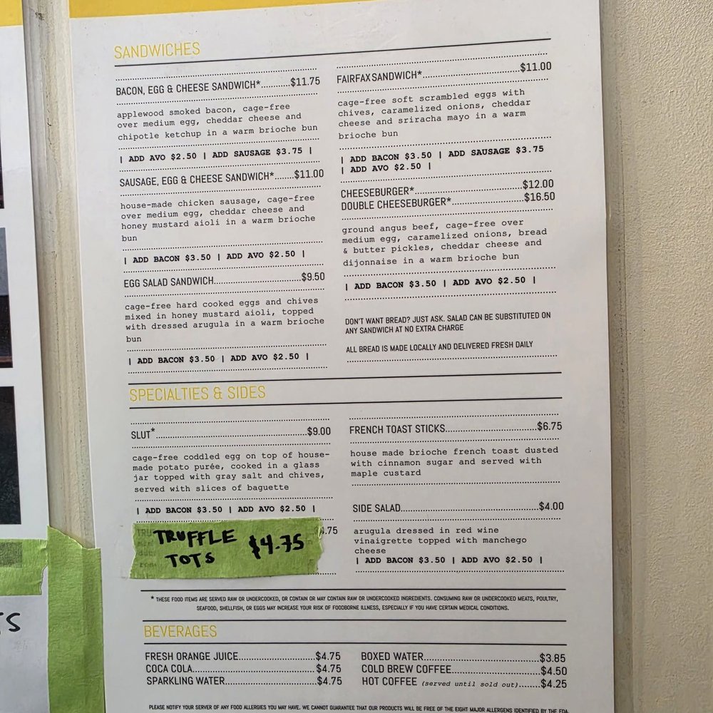 Eggslut - Menu - Breakfast & Brunch Near Me - Los Angeles, California Eggslut - Menu - Breakfast & Brunch Near Me - Los Angeles, California
