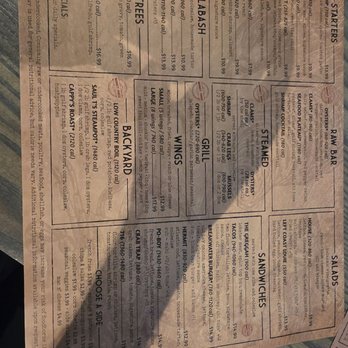 Shuckin' Shack Oyster Bar - Menu - Seafood Near Me - Rocky Mount, North Carolina