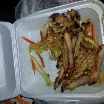 Ichi Teriyaki - Definitely big disappointed! I ordered a no sauce no rice teriyaki and stir fry veggies. I was charged over $8& see what I got? - Japanese Near Me - Kent, Washington