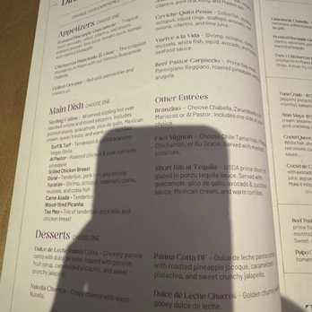 Chabella Miami - Miami spice menu - Mexican Near Me - Doral, Florida