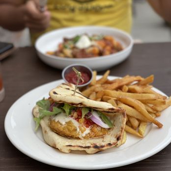 The Hutton - Fried Chicken Naan Sandwich - New American Near Me - Jersey City, New Jersey