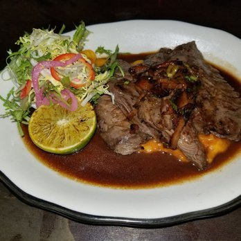 Doce Provisions - "el churrasco" It may seem like the typical Cuban dish that you can have anywhere in Miami, but its so much more! Cannot get enough! - New American Near Me - Miami, Florida