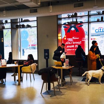 Capital One Bank - With many section area design for seating, staff were nicely friendly and kindly, show around of cafe' space set up. - Banks & Credit Unions Near Me - New York, New York