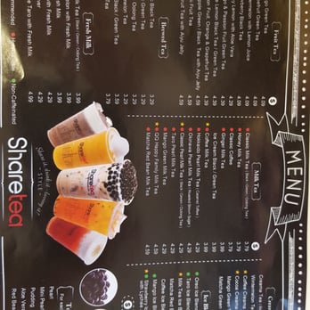 Sharetea - Menu - Coffee & Tea Near Me - Concord, California Sharetea - Menu - Coffee & Tea Near Me - Concord, California