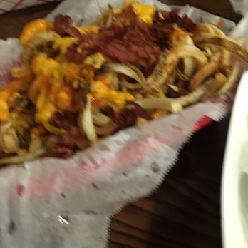 Papa Bees - Curly fries with cheddar & bacon - Chicken Wings Near Me - Longwood, Florida Papa Bees - Curly fries with cheddar & bacon - Chicken Wings Near Me - Longwood, Florida