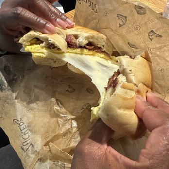 Zucker’s - Egg cheese and bacon Bagel - Bagels Near Me - New York, New York Zucker’s - Egg cheese and bacon Bagel - Bagels Near Me - New York, New York