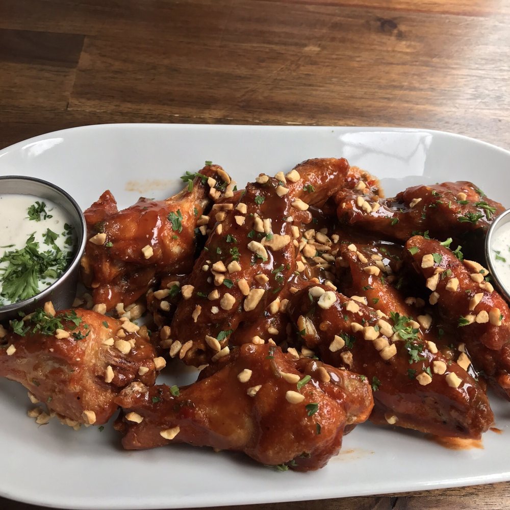 The Stubborn Mule - Huge thai chicken wings, not spicy yummy sauce - New American Near Me - Orlando, Florida The Stubborn Mule - Huge thai chicken wings, not spicy yummy sauce - New American Near Me - Orlando, Florida