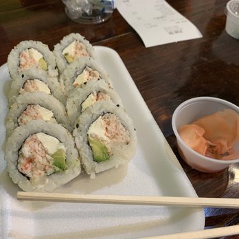Teriyaki Park - This is the Cream Cheese Roll, with Ginger on the side. (You get 10 pieces, but I had already eaten 2 by the time I took the picture.) - Sushi Bars Near Me - Waco, Texas Teriyaki Park - This is the Cream Cheese Roll, with Ginger on the side. (You get 10 pieces, but I had already eaten 2 by the time I took the picture.) - Sushi Bars Near Me - Waco, Texas