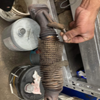 Quiet Muffler & Brake - The part he claims he removed - Auto Repair Near Me - Burnaby, British Columbia
