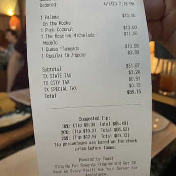 The Reserve - $56.15 and we didn't stay for dinner. - Breakfast & Brunch Near Me - Euless, Texas