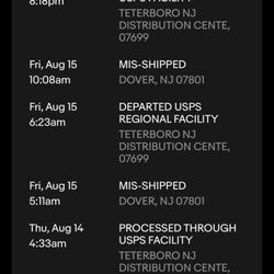 US Postal Service - Distribution Center - Tracking
