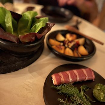 Meteora - Leaves and stones - have to make your own lettuce wraps, amazing! - New American Near Me - Los Angeles, California Meteora - Leaves and stones - have to make your own lettuce wraps, amazing! - New American Near Me - Los Angeles, California