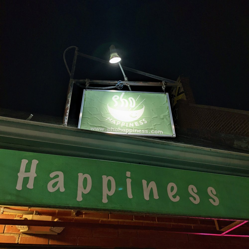 Pho Happiness - Outside. Storefront sign. - Vietnamese Near Me - Chapel Hill, North Carolina Pho Happiness - Outside. Storefront sign. - Vietnamese Near Me - Chapel Hill, North Carolina