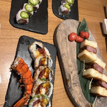 Kata Robata - Texas Wagyu Katsu Sando, Caribbean Roll, Longhorn roll - Sushi Bars Near Me - Houston, Texas