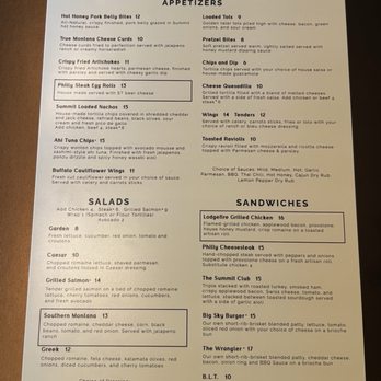 Summit Tavern - Menu - Sports Bars Near Me - North Las Vegas, Nevada