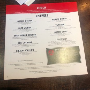 Benihana - Downey - Lunch menu - Sushi Bars Near Me - Downey, California Benihana - Downey - Lunch menu - Sushi Bars Near Me - Downey, California