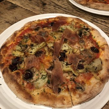Pizzeria Piccola - FOUR SEASONS (PIZZA AI QUATTRO STAGIONI) Tomato sauce, provolone, prosciutto, mushrooms, black olives, artichokes - Pizza Near Me - Wauwatosa, Wisconsin Pizzeria Piccola - FOUR SEASONS (PIZZA AI QUATTRO STAGIONI) Tomato sauce, provolone, prosciutto, mushrooms, black olives, artichokes - Pizza Near Me - Wauwatosa, Wisconsin