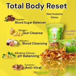 Religion of Health - Try my gut support detox that helps rid inflammation in the body that causes stiffness in the joints, sugar cravings, constipations and more