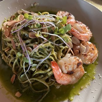 Ukiah Brewing Company - Pesto pasta with shrimp - Breweries Near Me - Ukiah, California Ukiah Brewing Company - Pesto pasta with shrimp - Breweries Near Me - Ukiah, California