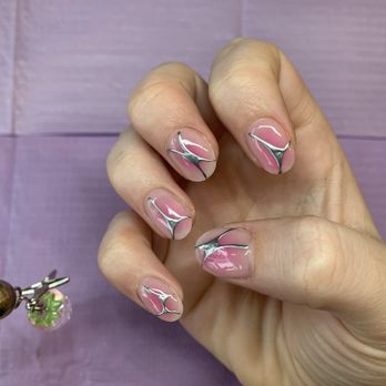Royal Nails - Jelly pink aura nails - Nail Salons Near Me - Seattle, Washington Royal Nails - Jelly pink aura nails - Nail Salons Near Me - Seattle, Washington