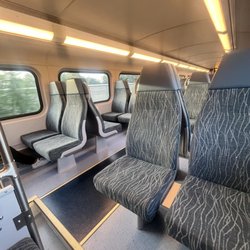Orlando Health/Amtrak Station - New train seats are the nicest. Nice and clean even the floors look new and clean.