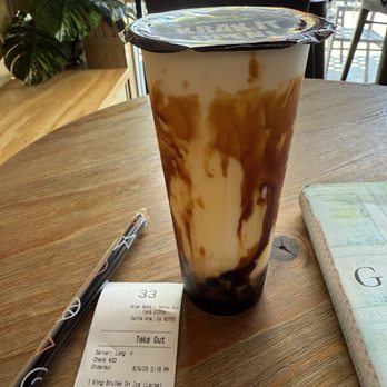 Krak Boba - King Brulee On Ice (Large) - Bubble Tea Near Me - Santa Ana, California