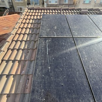 Spotless Cleaning Services - Dirty Solar Panels before cleaning - Pressure Washers Near Me