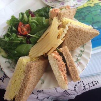 Pamela's - Coronation chicken and salmon sandwiches. Yummy!!! - Tea Rooms Near Me - Huntington Beach, California Pamela's - Coronation chicken and salmon sandwiches. Yummy!!! - Tea Rooms Near Me - Huntington Beach, California
