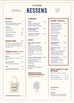 Menu photo 1 Kessens Amsterdam, NH Menu photo 1 Kessens Amsterdam, NH