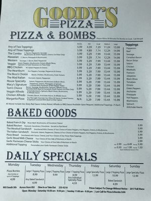 Menu photo 4 Goody's Pocatello, ID Menu photo 4 Goody's Pocatello, ID