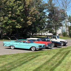 Cherry Ridge Airport Cafe - Four old cars and several old friends ended up enjoying the day at The Cherry Ridge Airport Cafe!