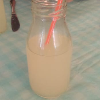The Coffee Den - Cute milk bottle of homemade lemonade - Coffee & Tea Near Me - Belfast, BFS