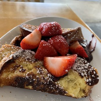 Morgans Restaurant - Mascarpone and Rasberry Stuffed french Toast with strawberries - New American Near Me - Miami, Florida Morgans Restaurant - Mascarpone and Rasberry Stuffed french Toast with strawberries - New American Near Me - Miami, Florida