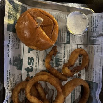 The Shipyard - Shipyard Smash with Onion Rings - Sports Bars Near Me - Muskegon, Michigan The Shipyard - Shipyard Smash with Onion Rings - Sports Bars Near Me - Muskegon, Michigan