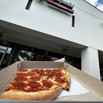 Pasquales Pizzeria - Slice of Pepperoni and Pepperoni + Bacon - Italian Near Me - Alafaya, Florida