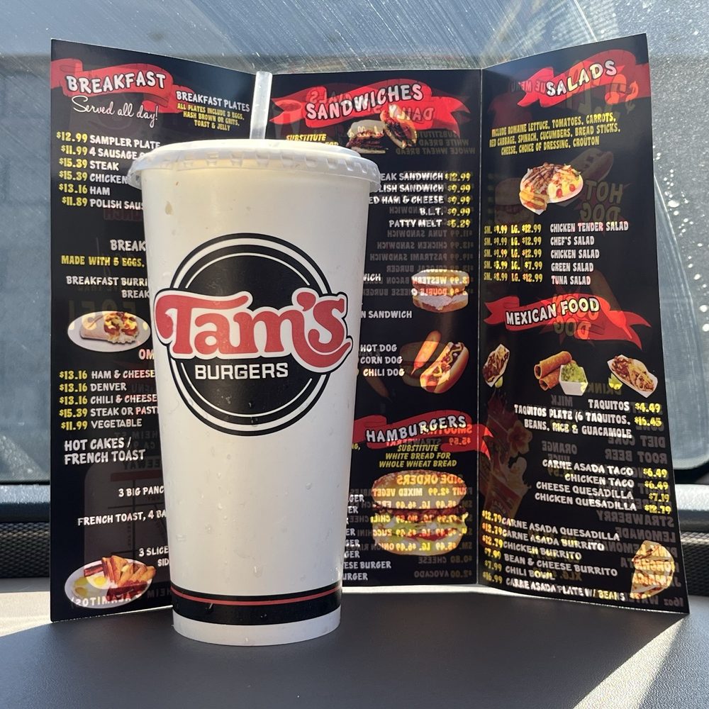 Tam's Burgers - Strawberry Lemonade Tam'S Menu - Burgers Near Me - Long Beach, California Tam's Burgers - Strawberry Lemonade Tam'S Menu - Burgers Near Me - Long Beach, California