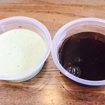 Nguyen's Kitchen - House Spicy Green Sauce and Sweet Black Sauce - Vietnamese Near Me - Orange, California