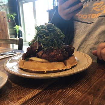 Scratch Kitchen - Spicy Chicken & Waffles - Breakfast & Brunch Near Me - Honolulu, Hawaii