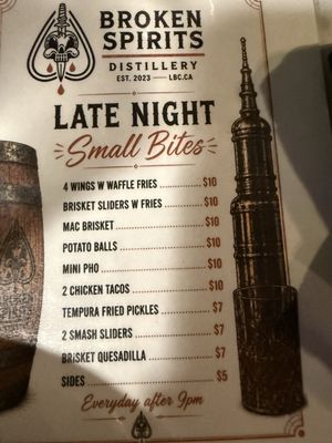 Menu photo 1 Broken Spirits Distillery Long Beach, CA