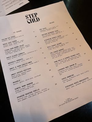 Menu photo 4 Stepchld Minneapolis, MN