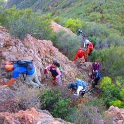 Boney Mountain Overlook - Who needs a gym for a total workout when there are rocks to climb at Boney Mountain