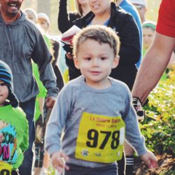 La Habra 5K/10K - My son running the Diaper Dash in 2016