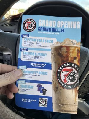 Menu photo 1 7 Brew Coffee Spring Hill, FL