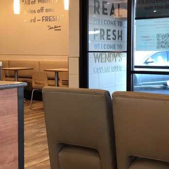 Wendy's - a view of a waiting area in a restaurant - Fast Food Near Me - Crystal River, Florida Wendy's - a view of a waiting area in a restaurant - Fast Food Near Me - Crystal River, Florida
