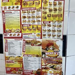 Nicky D's Coney Island - Menu