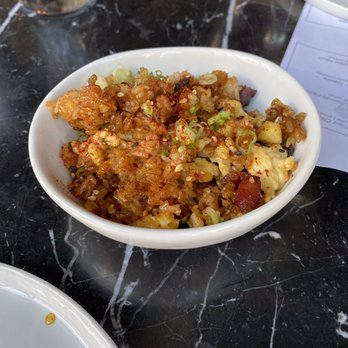 S.K.Y. - Bacon + egg fried rice - New American Near Me - Chicago, Illinois S.K.Y. - Bacon + egg fried rice - New American Near Me - Chicago, Illinois