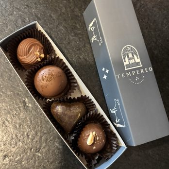 Tempered Fine Chocolates - 4 pack chocolates - Chocolatiers & Shops Near Me - Nashville, Tennessee Tempered Fine Chocolates - 4 pack chocolates - Chocolatiers & Shops Near Me - Nashville, Tennessee
