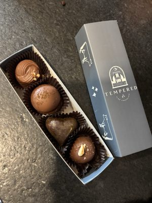 Tempered Fine Chocolates by null