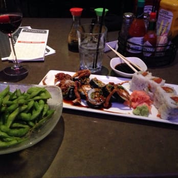 Vitascope Hall - Spider & Spicy Tuna rolls, and Edamame. Not a bad hotel meal. - Sushi Bars Near Me - New Orleans, Louisiana Vitascope Hall - Spider & Spicy Tuna rolls, and Edamame. Not a bad hotel meal. - Sushi Bars Near Me - New Orleans, Louisiana