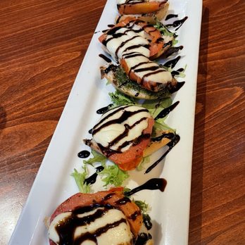 Wild River Grille - Caprese Bruschetta w gluten free bread - New American Near Me - Reno, Nevada Wild River Grille - Caprese Bruschetta w gluten free bread - New American Near Me - Reno, Nevada